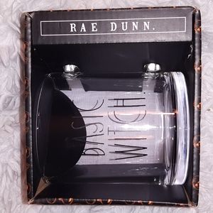 RAE DUNN BASIC WITCH CLEAR GLASS MUG